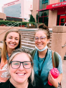 Emilee Grem, RN with friends on a travel assignment